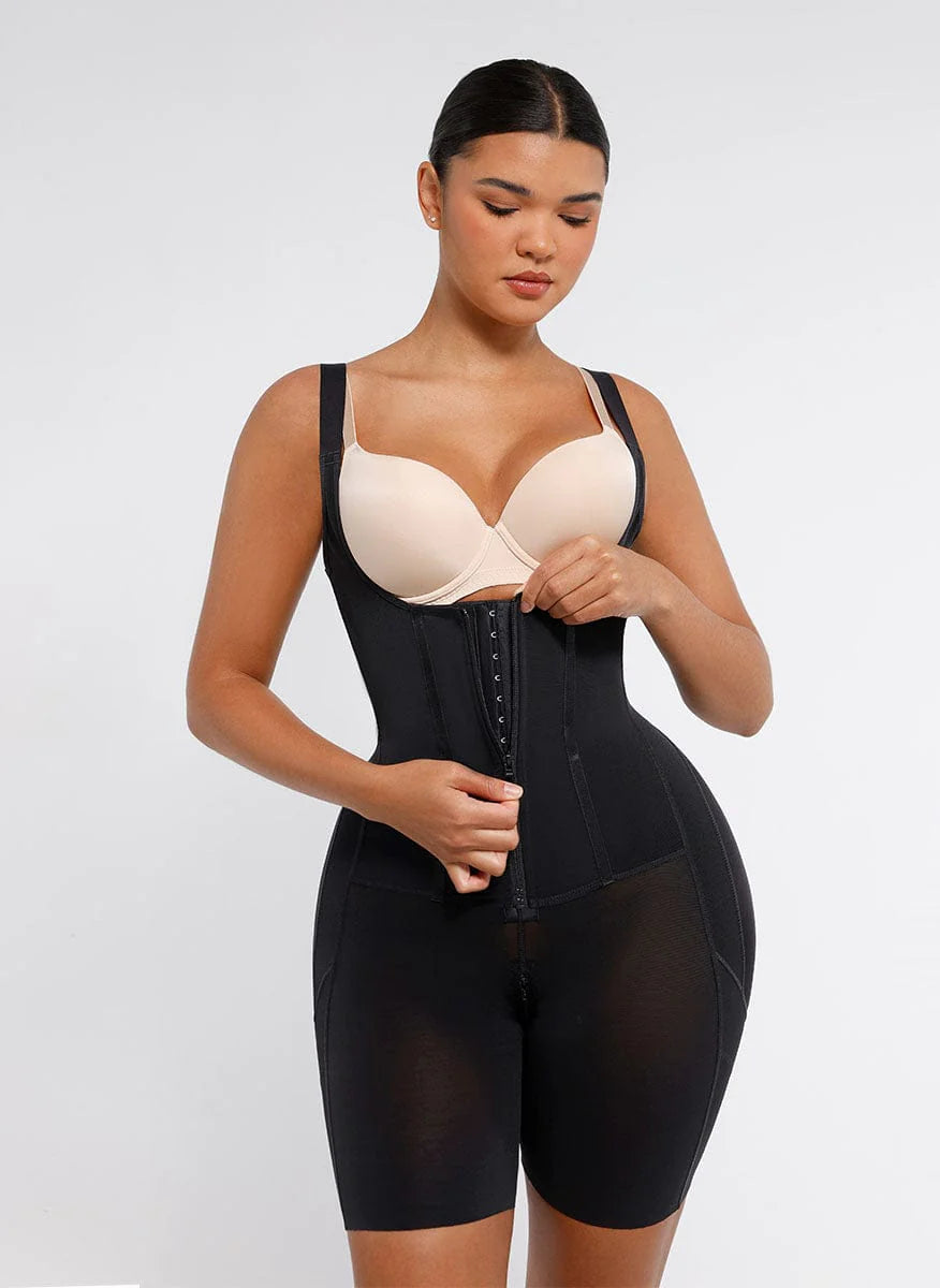 Post Surgery U-Shaped Bust Support Two Steel Bones Waist and Abdomen Control Shapewear