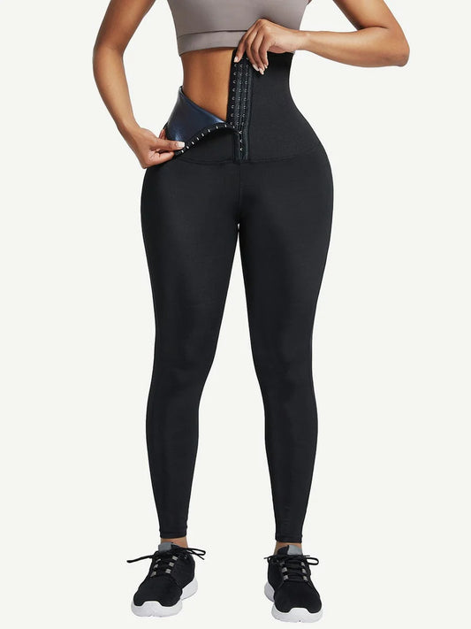 Blue Neoprene Leggings