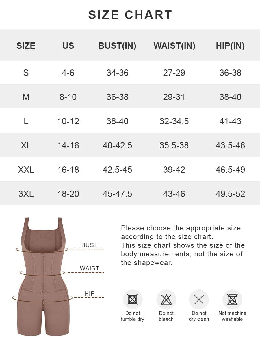 Post Surgery U-Shaped Bust Support Two Steel Bones Waist and Abdomen Control Shapewear