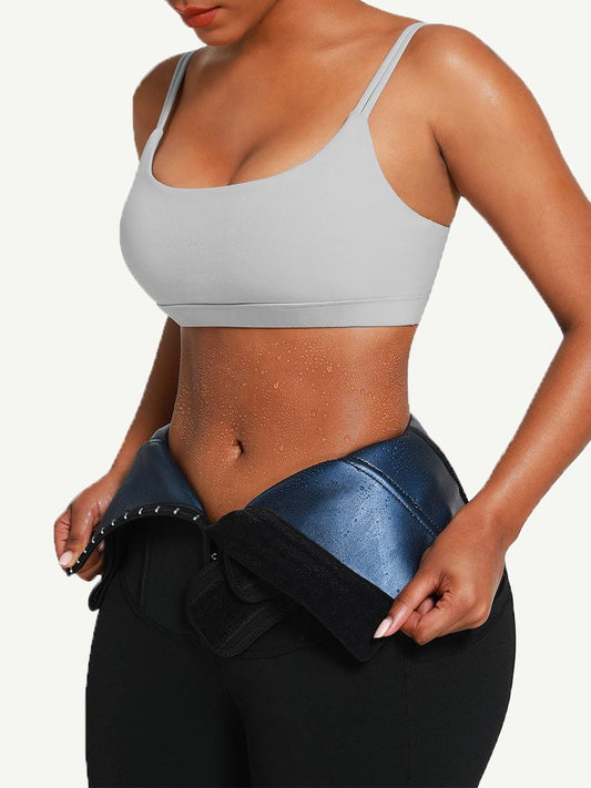 Butt lifting neoprene waist leggings w/ double straps